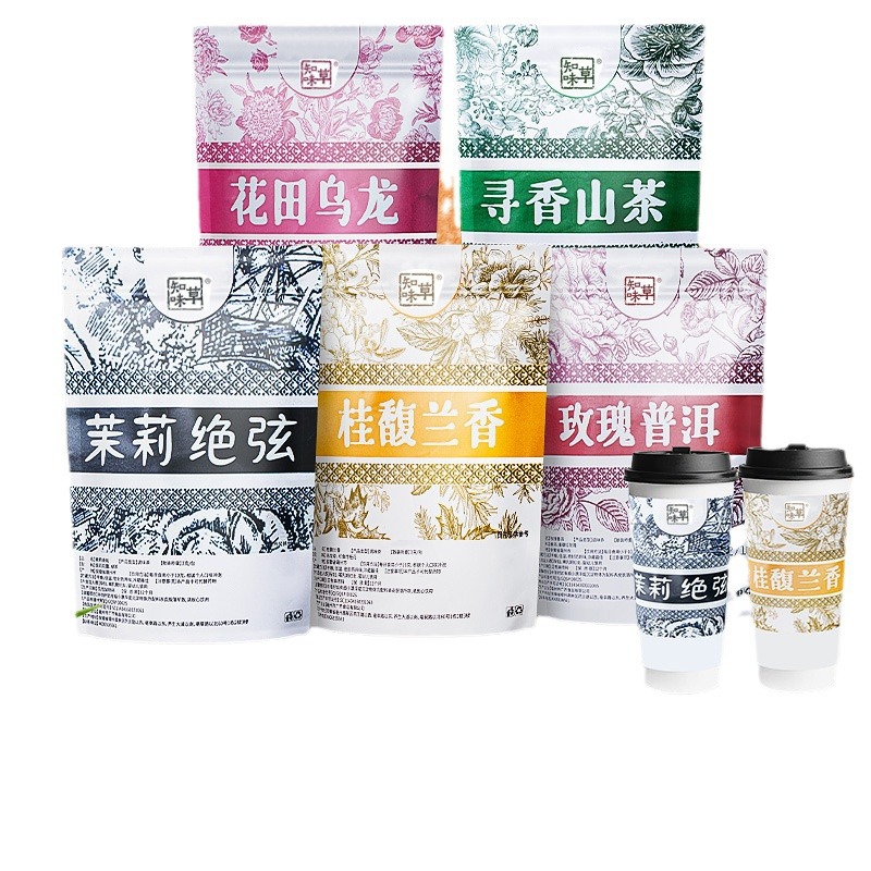 A tea Ji Jasmine absolutely string flower field oolong Fragrant Mountain Tea Rose Pu'er Guifu lanxiangping for tea bag cold tea brewing