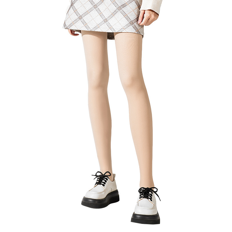 Bonas light leg artifact spring and autumn thin nude feeling supernatural flesh color bottoming socks autumn and winter fleece-lined pantyhose