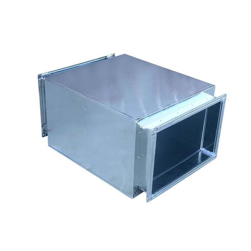 Duct muffler equipment galvanized static pressure box galvanized ventilation pipe muffler square impedance muffler
