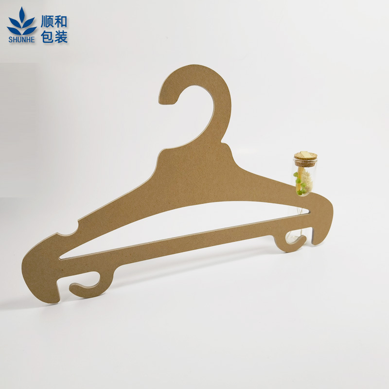 Fsc Environmentally Friendly Paper Clothes Hanger with Clip Custom Printed Kidsren's Cardboard Clothes Hanger Factory Direct Sales Logo Color Printing