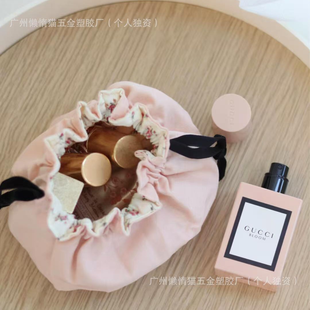 Новая сумка с завязками G, розовая косметичка, кошелек для монет, цветочная косметичка
