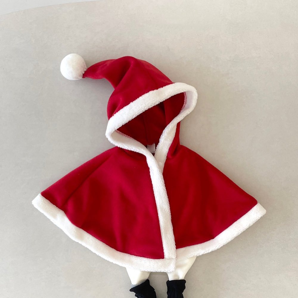 Ins K-Style Baby Thickeneded Christmas Cloak 25 Autumn and Winter New Style Infant and Toddler Warm Outing Cloak Fleece-Lined