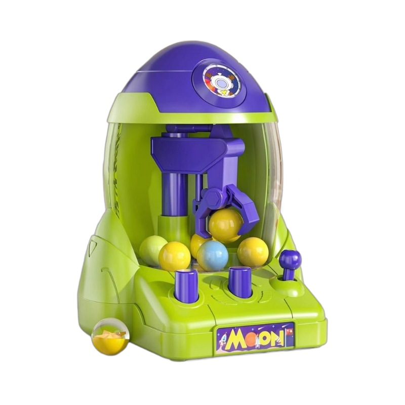 Children's ball grabbing machine mini baby grabbing machine space rocket game machine boys and girls toy parent-child puzzle grabbing music