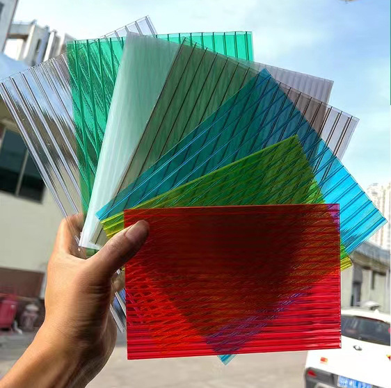 Sunshine Board Transparent Double Layer 8mm Awning Carport Awning Greenhouse Hollow Pc Honeycomb Sun Board