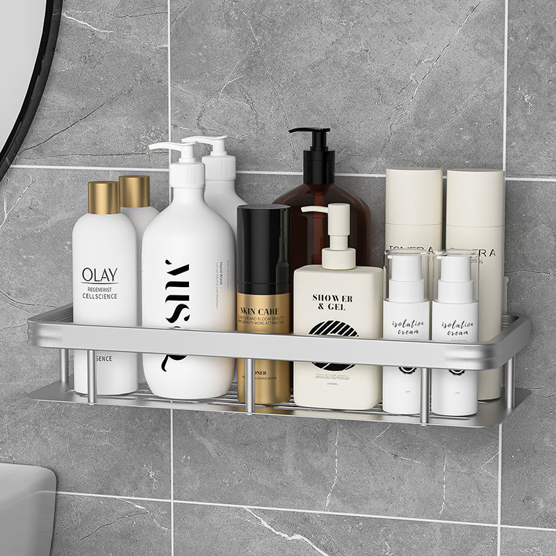 Hole-Free Bathroom Storage Rack Bathroom Bracket Toilet Toilet Washbasin Supplies Wall-Mounted Triangle Storage Rack