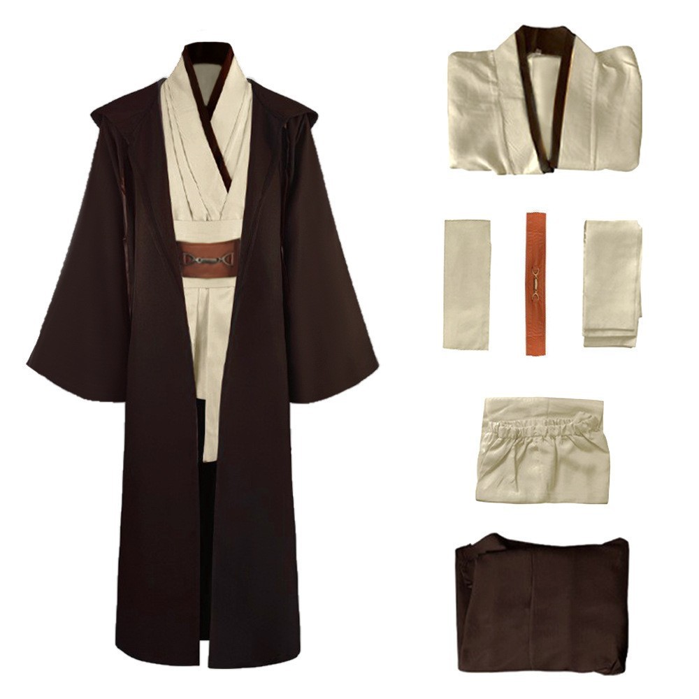 Halloween Jedi Cosplay Obi-Wan Kenobi Costume Star Wars cosplay Costume