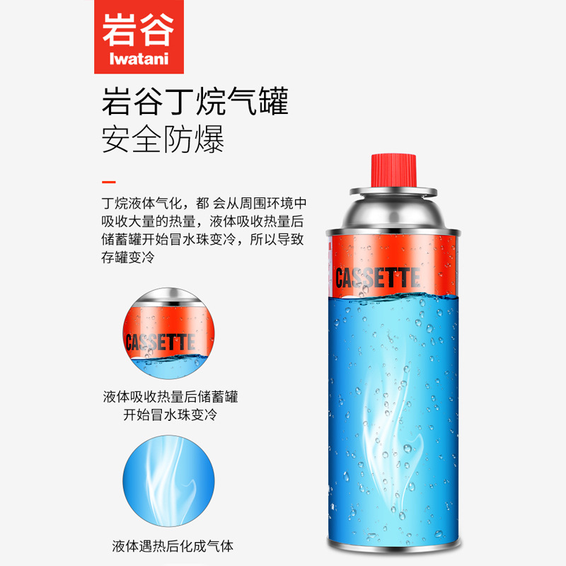 Yangu portable cassette gas tank outdoor cassette gas tank Cass gas cylinder picnic gas small gas tank 250g