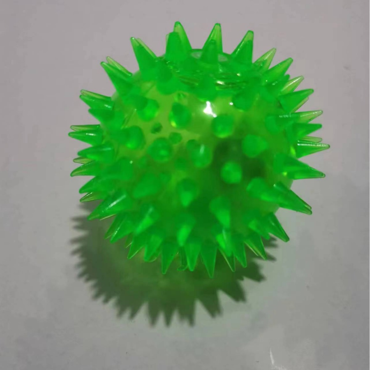 6.5cm Glitter Pinch and Bark with Luminous Long Burr Hedgehog Elastic Massage Ball Street Stall