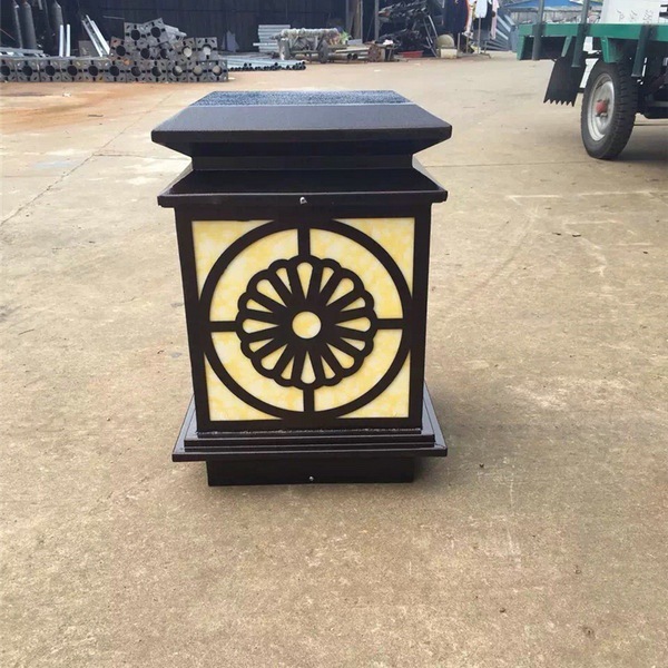 New Chinese Style Classical Courtyard Lamp Outdoor Waterproof Villa Community Landscape Fence Antique Style Column Lamp Floor Lamp