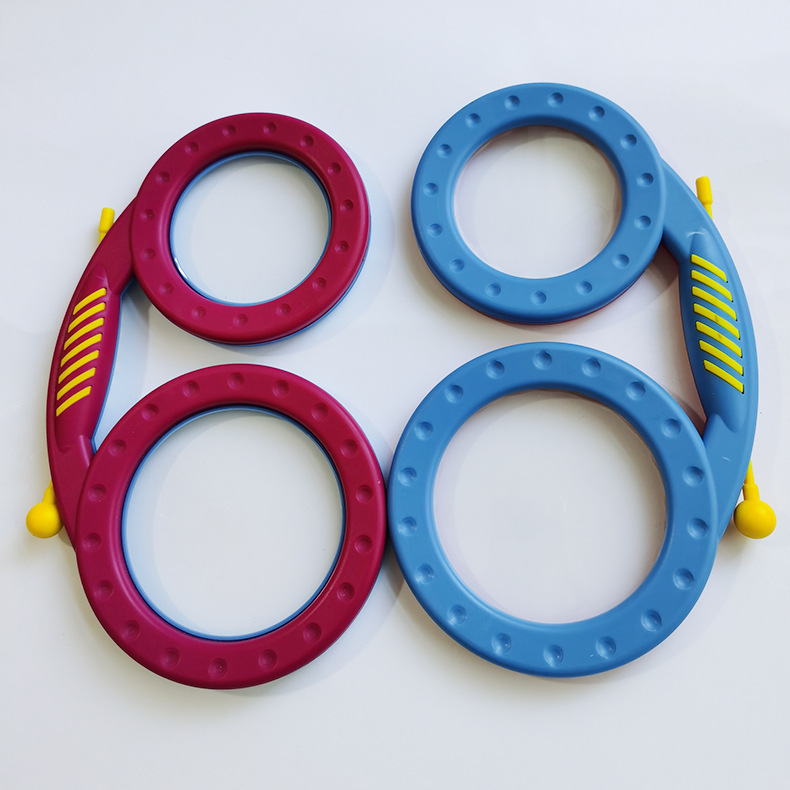 Orff Percussion Instrument Ocean Drum Double-Sided Drum Kindergarten Kidsren's Music Interactive Toy Glasses Drum with Hand Knock