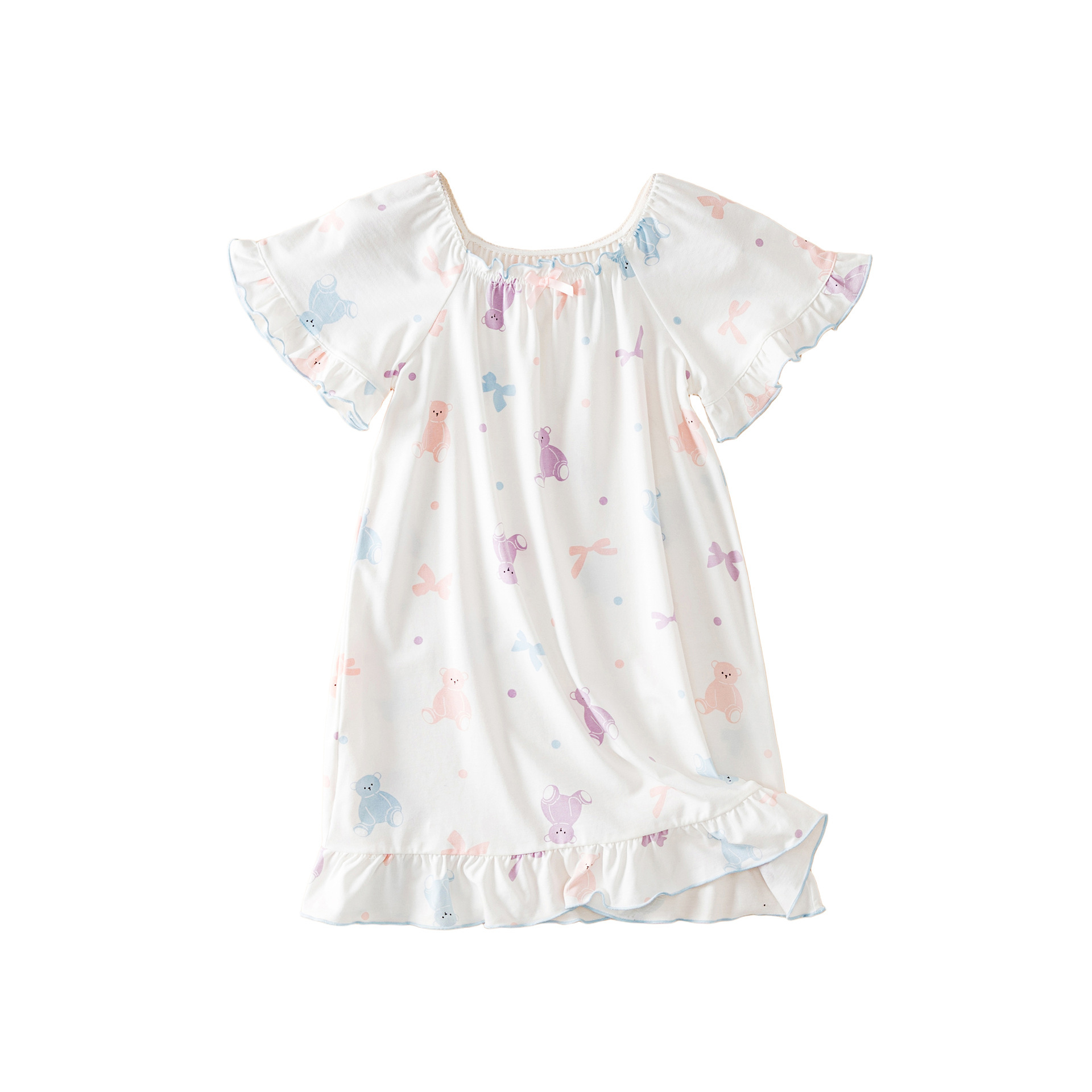 Girls' Nightgown 2026 Spring and Summer New Style Moisture-Absorbent Quick-Dry Premium Silk Home Wear Lightweight Class a Children's Pajamas Wholesale