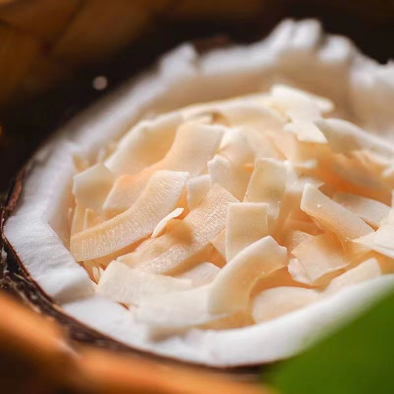 Хрустящие кокосовые кусочки, специальность Хайнаня, жареные кокосовые сушеные фрукты, 20 кг оптом