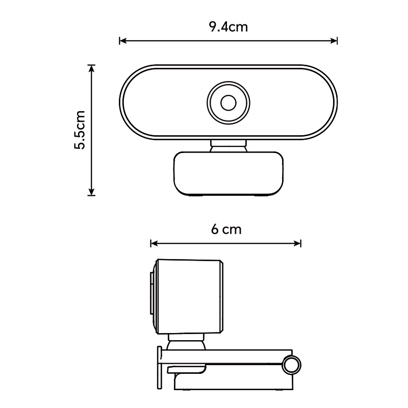 Computer Camera Plug and Play USB Driver-Free 1080P HD Online Class Camera Video Conference Camera