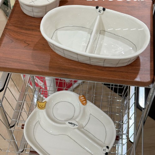 High Beauty Value Ins Simple Button Puppy Series Fruit Plate snack plate serving plate salad plate breakfast cup