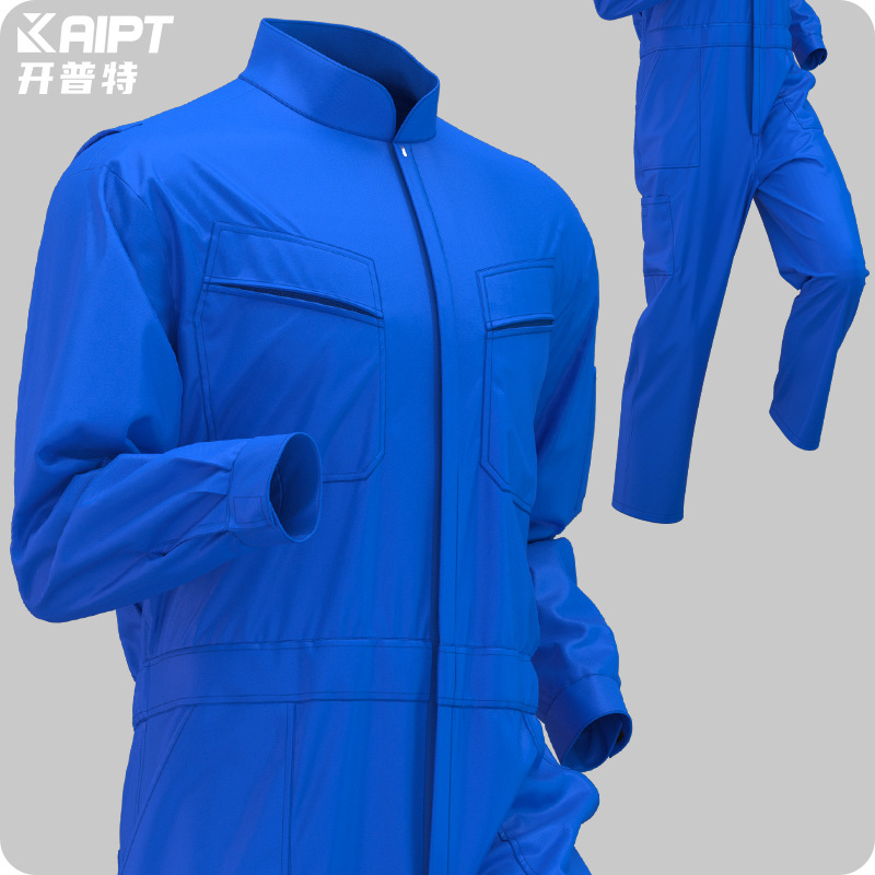 Комбинезон весна-осень, однотонный, с воротником-стойкой, для ремонта оборудования, рабочая одежда, защита труда, индивидуальный заказ