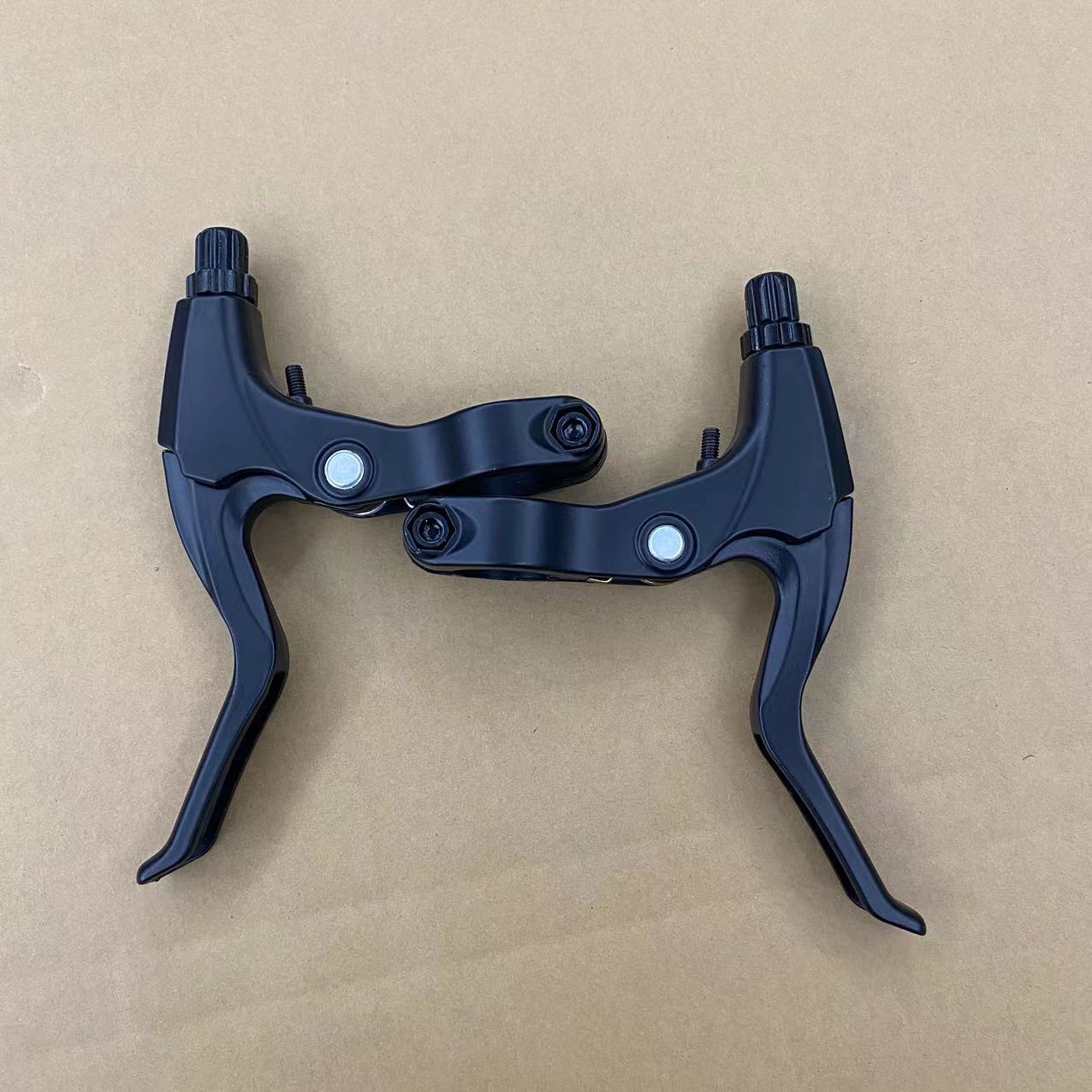 All-aluminum three-finger mountain bike handbrake handle folding bicycle brake handle variable speed racing aluminum alloy brake handle accessories