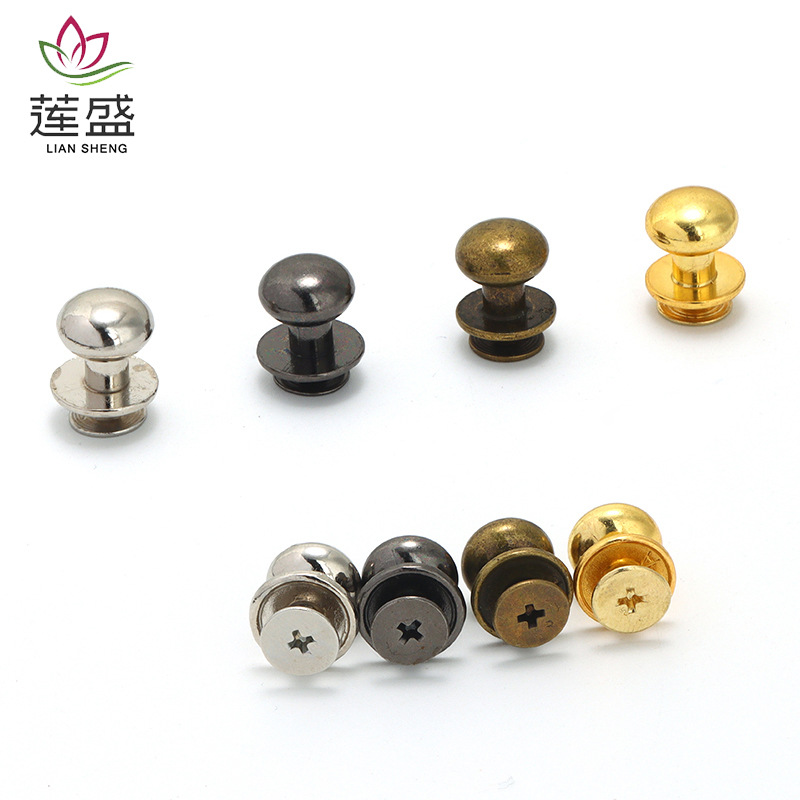 Bag diy accessories Heshang head milk bag with fixed buckle metal accessories shoulder strap button hardware accessories material