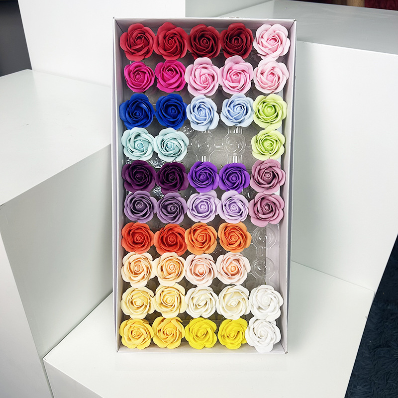 Ручная работа мыло цветок розы с букетом из полусферы из искусственных цветов оптом