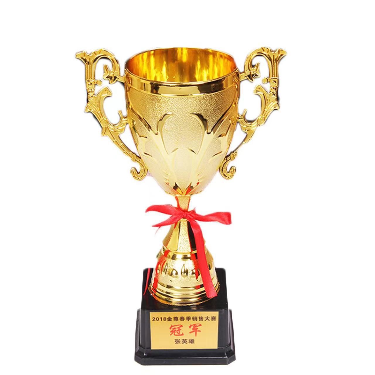 Lin Min New Trophy Children's Trophy School Students Electroplated Small Plastic Trophy Decorations Wholesale Trophy Making