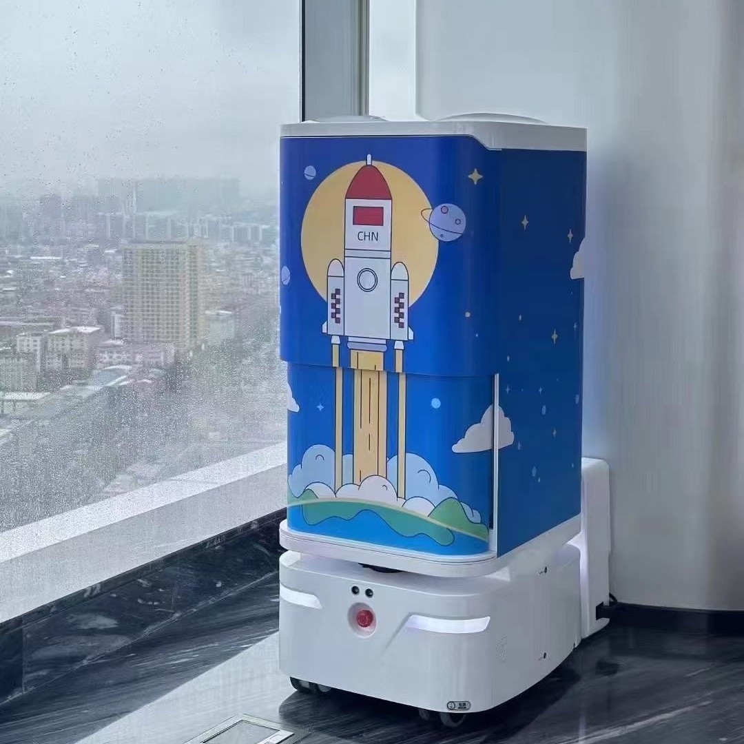Yunji Hotel Delivery Robot Gege Hotel Front Desk Office Building Intelligent Food Delivery and Water Delivery Service Robot