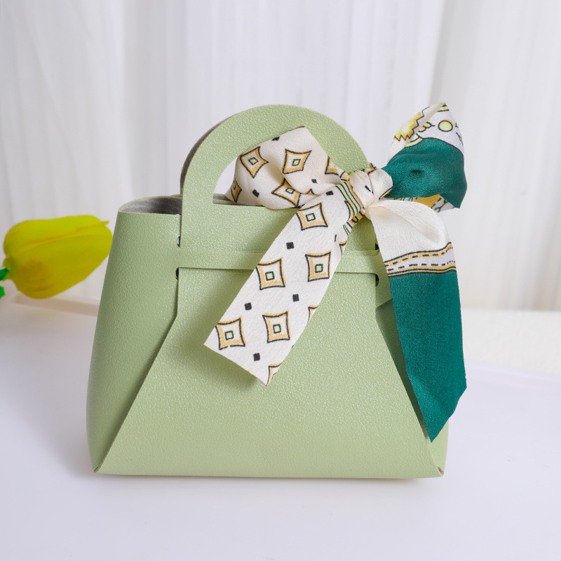 European style candy box wholesale candy bag handmade holiday leather gift box wedding candy portable snack storage bag