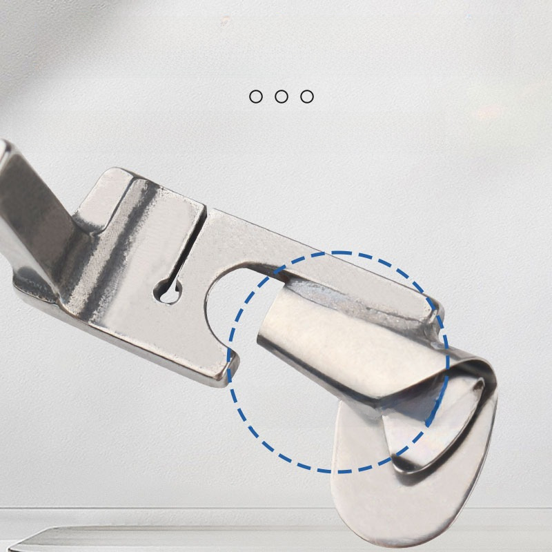 Curved Hem Presser Foot for Flatbed Sewing Machines, Made of All-Steel, Suitable for Chiffon and Silk Fabrics, Specialized for Machinery, High-Temperature Resistant Stainless Steel