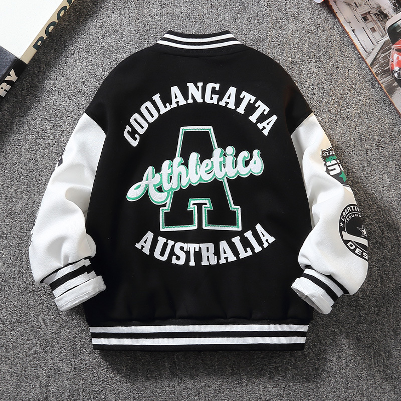 Children's Clothing Boys' Spring Baseball Uniform Jacket 2025 Spring & Fall New Style Spring Boys Handsome and Stylish Medium and Large Kidsren's Trend