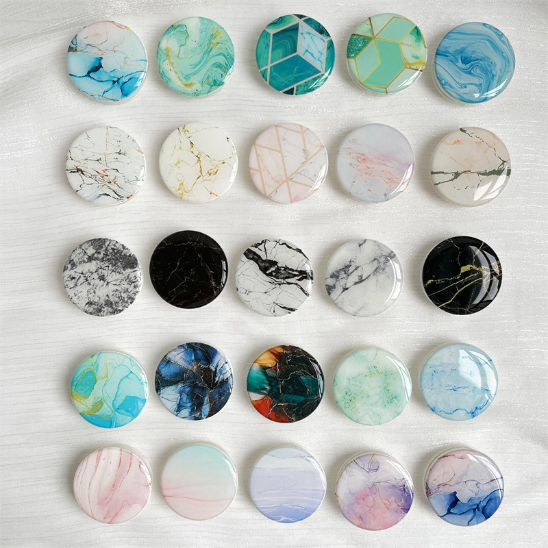 Держатель для мобильного телефона с подушкой, мраморный узор, креативная ленивый, телескопическая поддержка