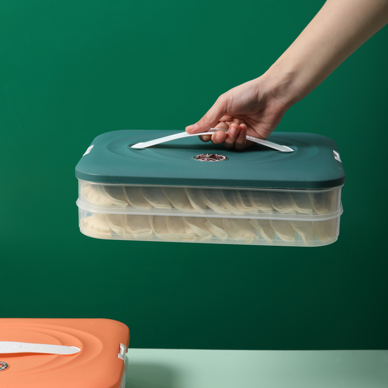 Multi-Layer Dumpling Box Household Food-Grade Kitchen Refrigerator Organization Artifact Wonton Box Fresh-Keeping Quick-Frozen Special Storage Box