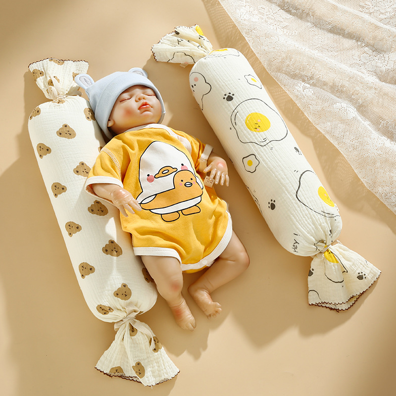 Candy Pillow Baby Class A Washable Children's Turn-over Cotton Newborn Baby Pillow Sweat Absorbing Breathable