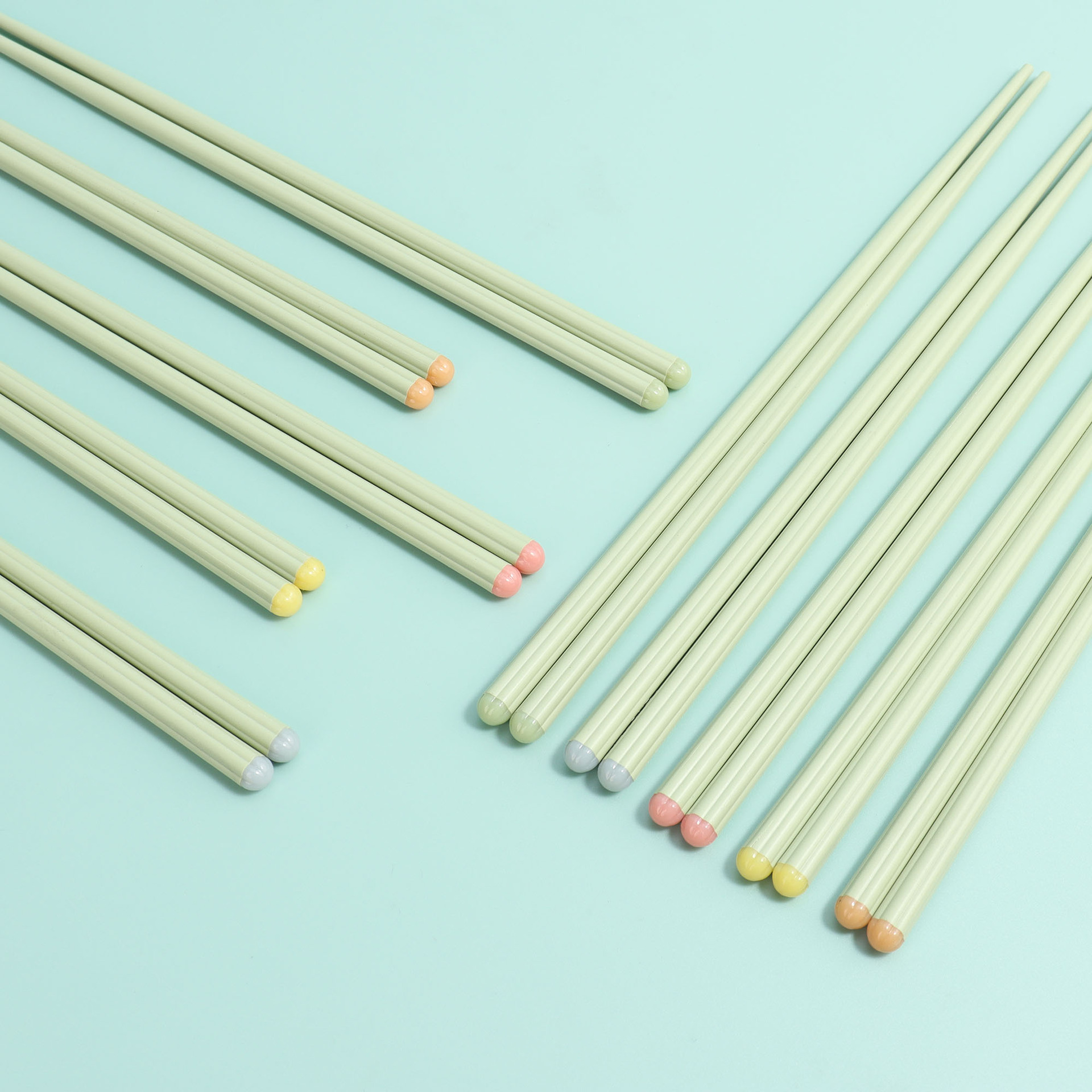 Household Alloy Chopsticks Simple Anti-slip Anti-mildew High Temperature Chopsticks Household One-person Chopsticks High-grade Non-deformation High Temperature Tableware