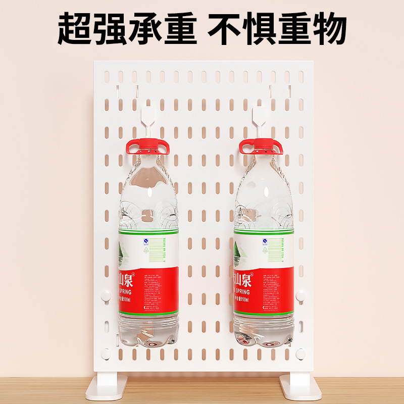 Perforated Board Desktop Clip-On Board Can Stand Study Dormitory Desk Storage Rack DIY Storage Artifact Decorative Display Rack