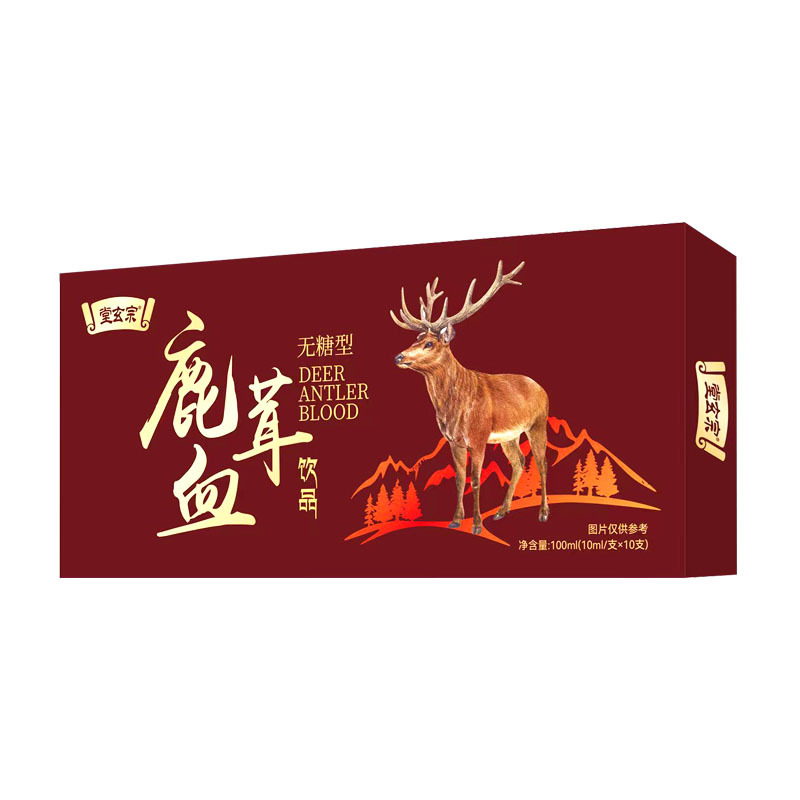 Deer antler blood drink sugar-free beverage manufacturers wholesale Jilin sika deer by-product adult oral liquid nutrition