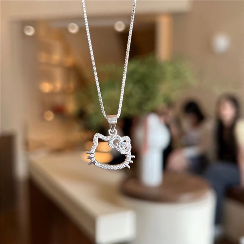 Birthday Kitty necklace female sweet cute pendant clavicle chain for girlfriend