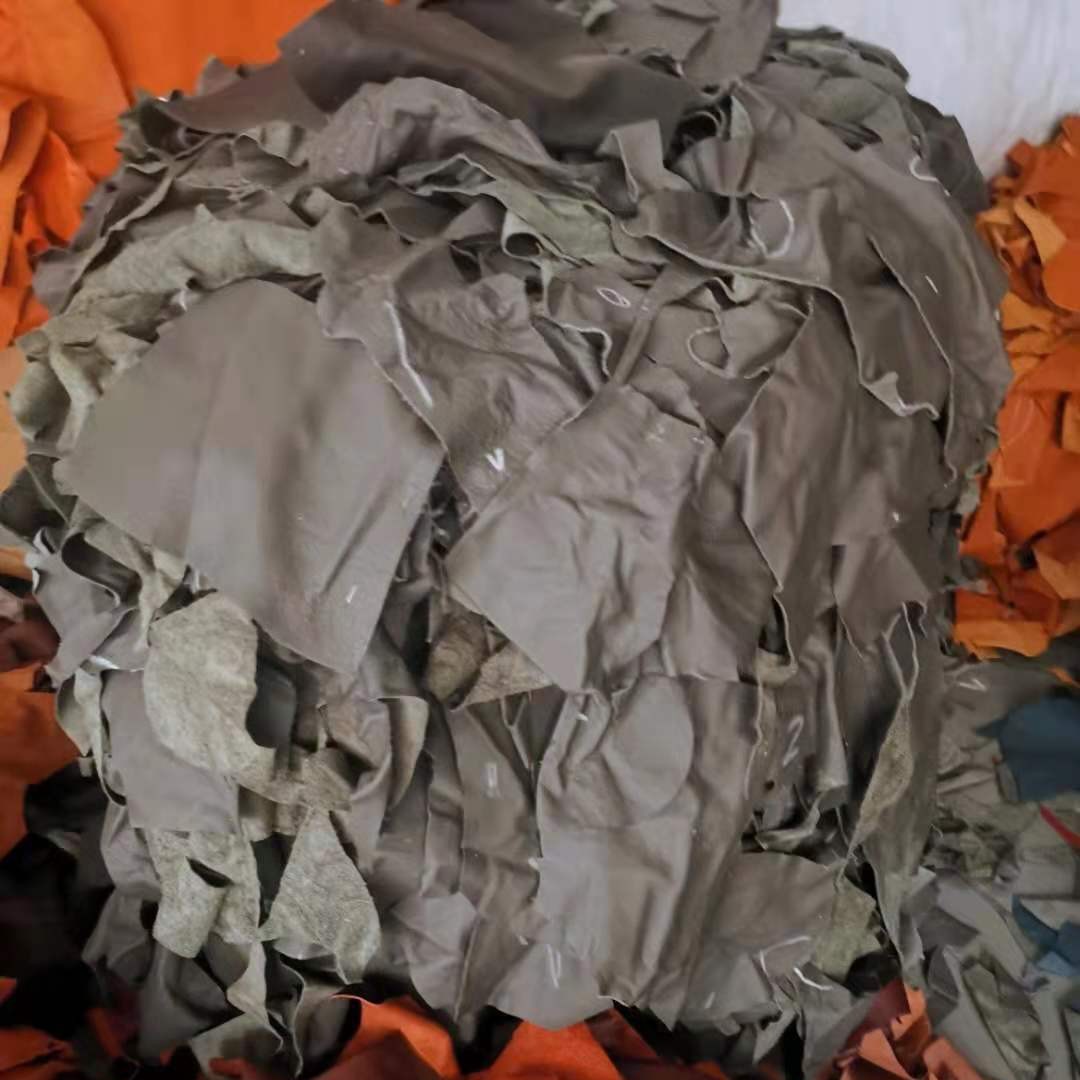 Long-Term Wholesale Leather Scraps Shredded Cowhide Leather Shredded Leather Labor Protection Gloves First Layer Cowhide Recycled Leather