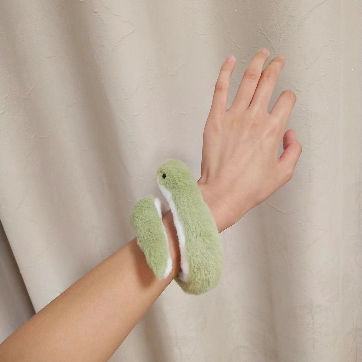 Cute Little Snake Doll Kidsren's Plush Toy Rag Doll Green Snake Doll Sofa Living Room Decoration Year of the Snake Mascot