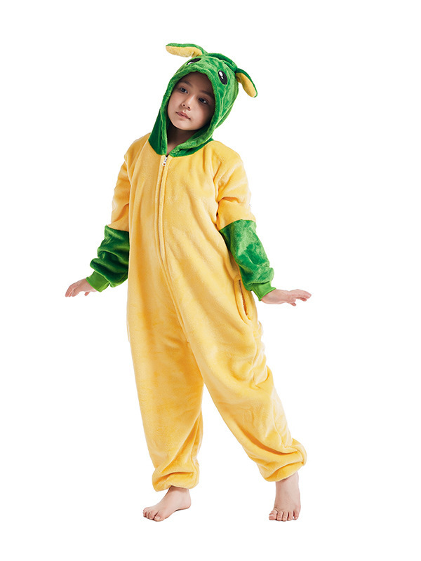 Autumn and Winter Flannel Cartoon Animal One-piece Pajamas Home Clothes King Kong Mary Sonic Kidsren's Anime Jumpsuit