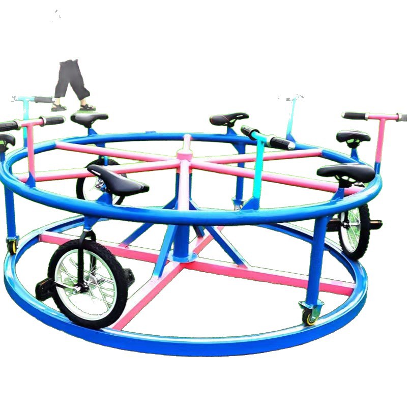 Unpowered Amusement Park Rotating Pedal Bicycle Ring Swing Hanging Combination Popular Cherry Blossom Tree Cherry Blossom Wishing Tree