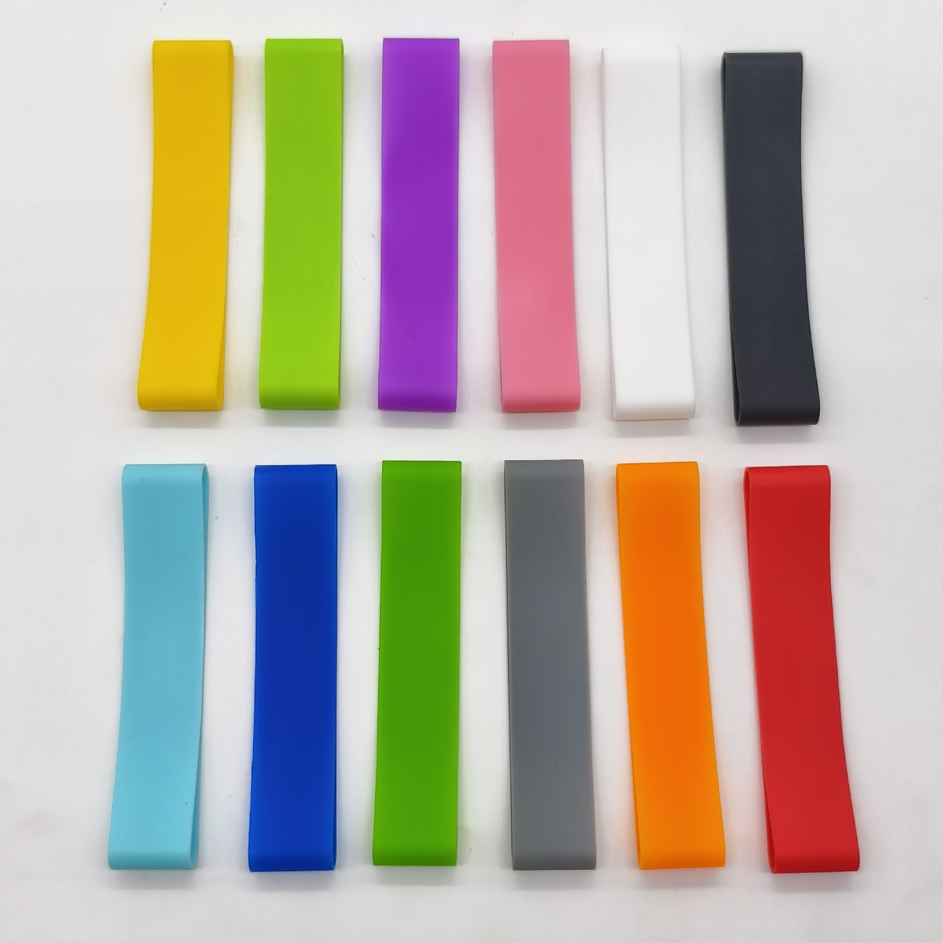 2cm Width 10cm Length Silicone Elastic Band Yoga Toe Fixed Tension Band Multi-Functional Storage Strap