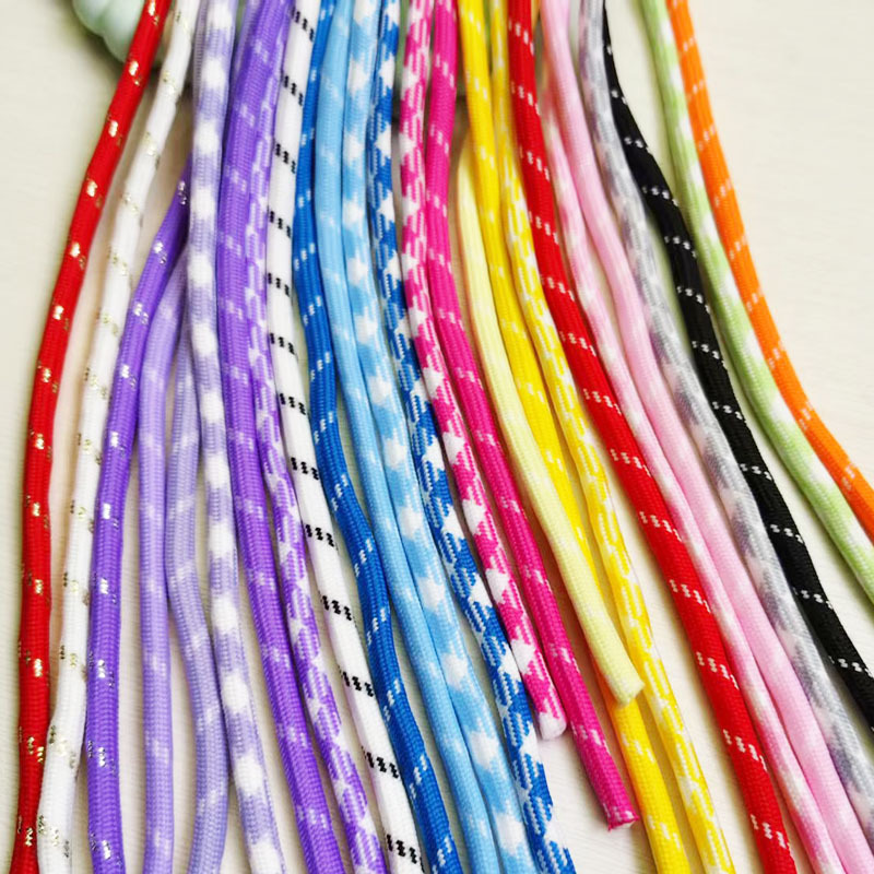 32 Ingot Encrypted Polyester Round Rope 5mm Insert Point Wrapped Core Round Shoelace Rope Sweater Round Hat Trouser Waist Drawstring