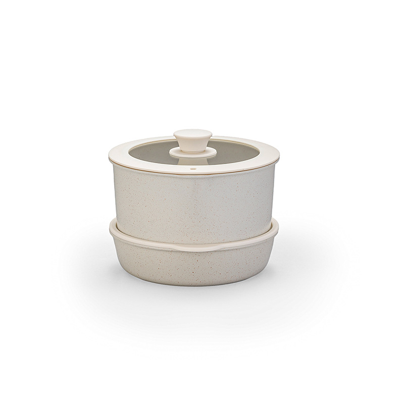 Cross-border foreign trade removable set non-stick wok maifan Stone full set pot suit 15-piece stacked pot