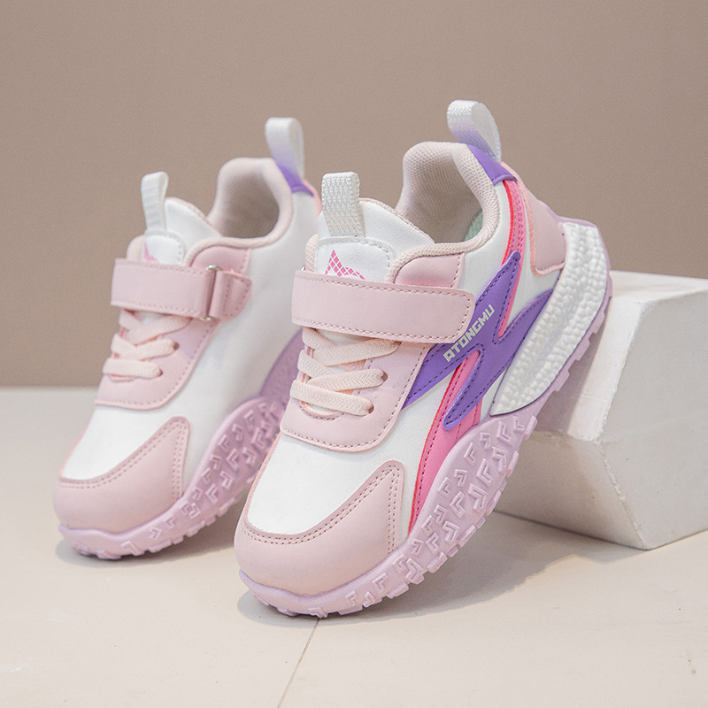 Spring and Autumn 2025 New Children's Casual Fashion sneaker Light Color All-match Flat Shoes Girls Trendy Shoes Casual Shoes