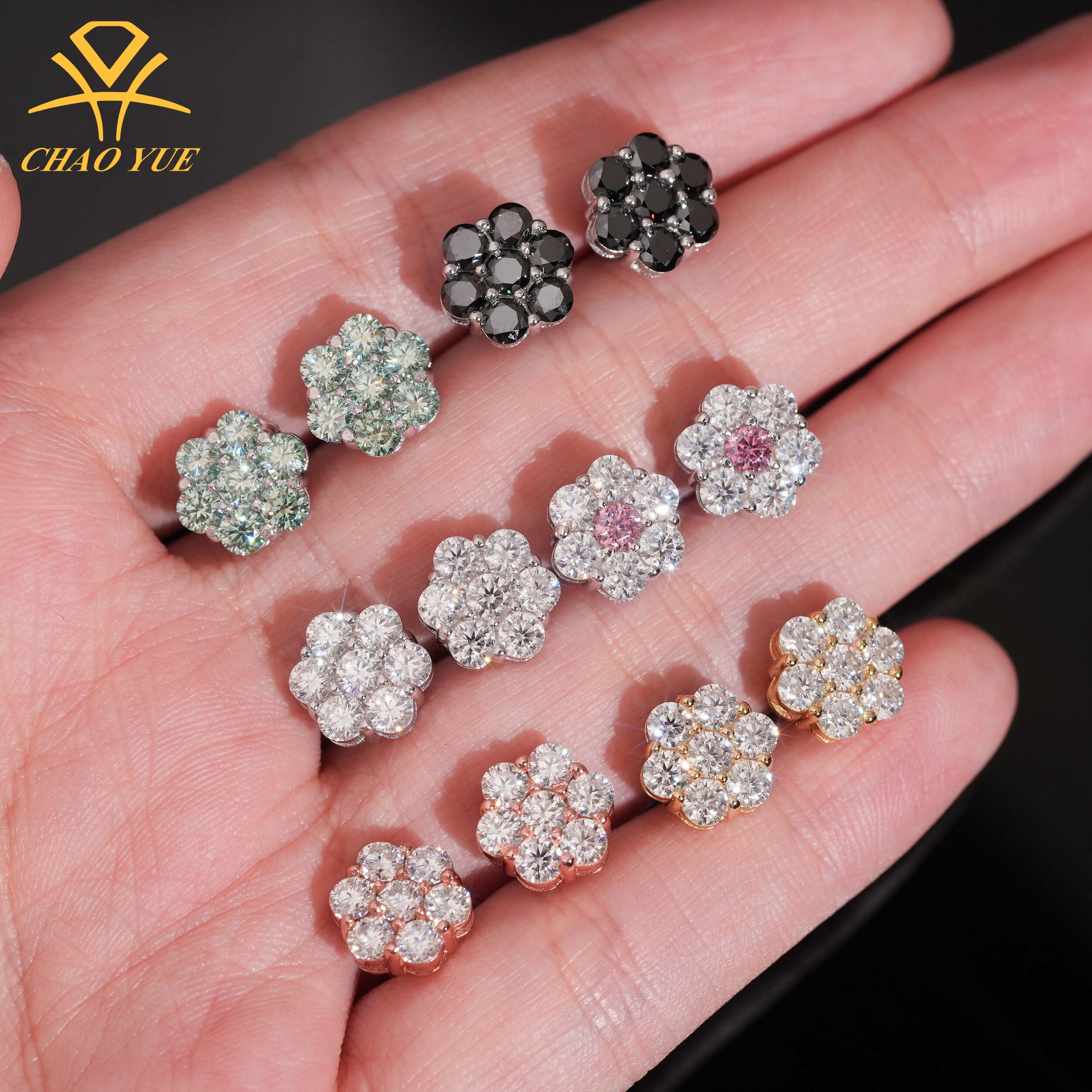 Серьги в стиле хип-хоп, персонализированные, из стерлингового серебра S925