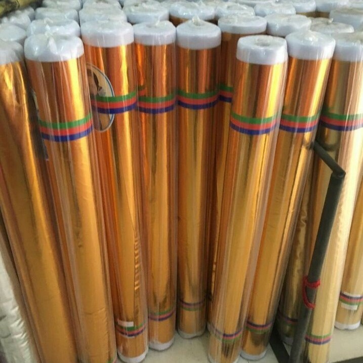 Gold Cloth Bronzing Cloth Red Wedding Wrinkle Tree Festival Stage Decorative Cloth Gold Cloth Pillars Good Effect