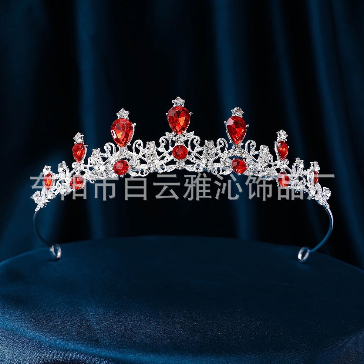 White Zircon Bridal Crown Headwear European and American Simple Wedding Accessories Wedding Headwear Crystal Crown Headwear Rhinestone