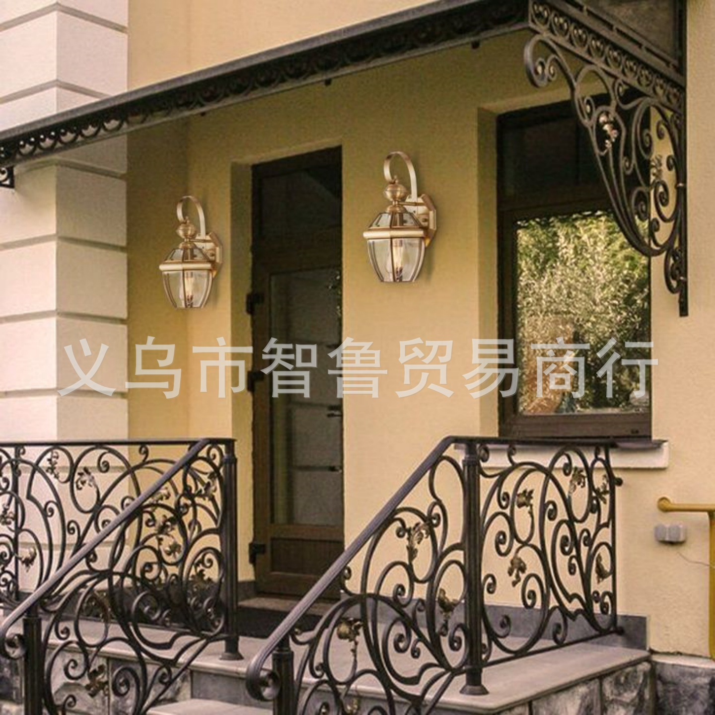 Handmade Solid Forged European-Style Iron Stair Guardrails, Forged with Hot-Dip Galvanizing and Welding, Modern Minimalist Style