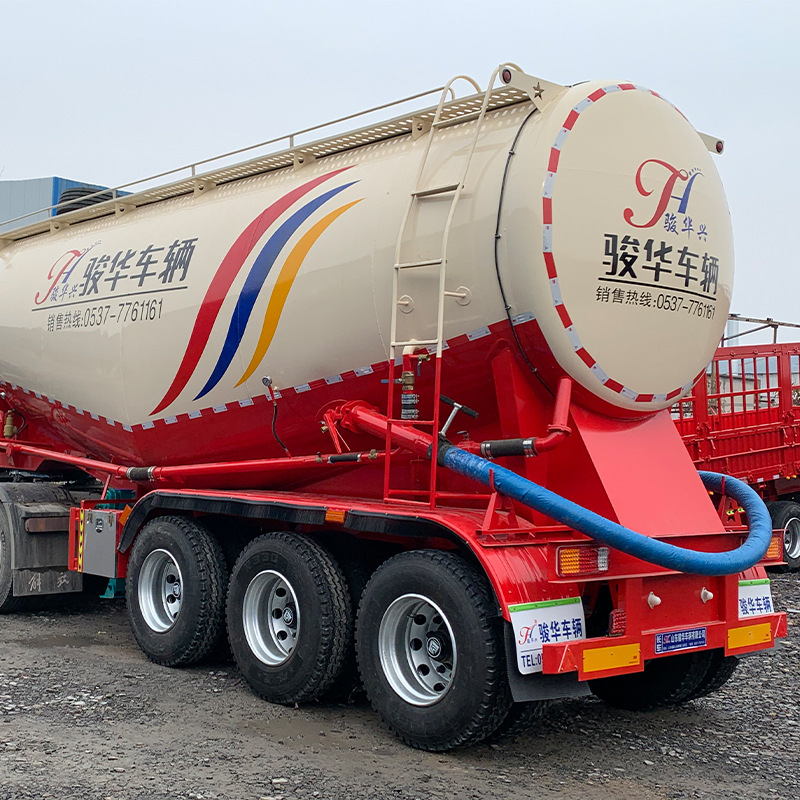 Engineering Supply 30 Cubic Meter Cement Tank Fly Ash Transport Semi-Trailer Powder Material Transport Dry Powder Mortar Tank