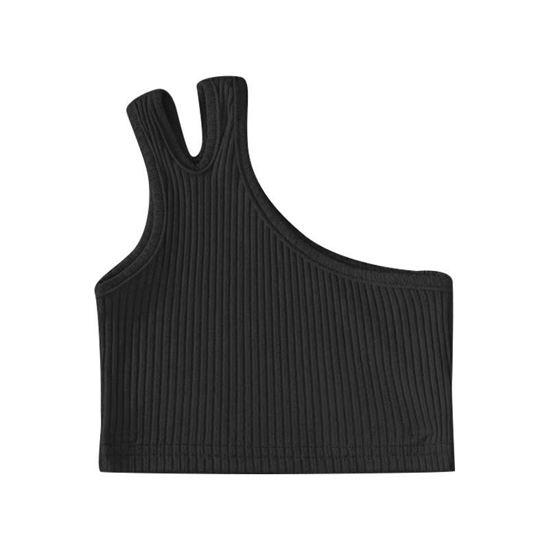 2024 Summer Style Children's Fashionable Skin-Friendly Vest Baby New Base Shirt Trendy Girls' Camisole Backless T-Shirt