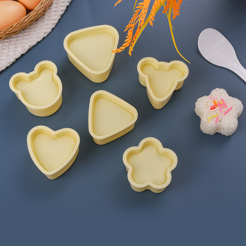 Children's Triangular Rice Ball Mold Shaker Rice Ball Mold Set Kitchen DIY Warship Sushi Mold Model