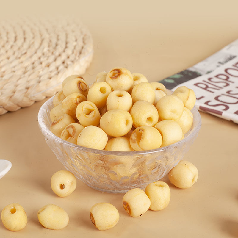 Lotus Seed Crisp Bag 40g Shake Fast Same Style Dried Lotus Rice Coreless Dehydrated Fruit and Vegetable Manufacturer Ready for Delivery